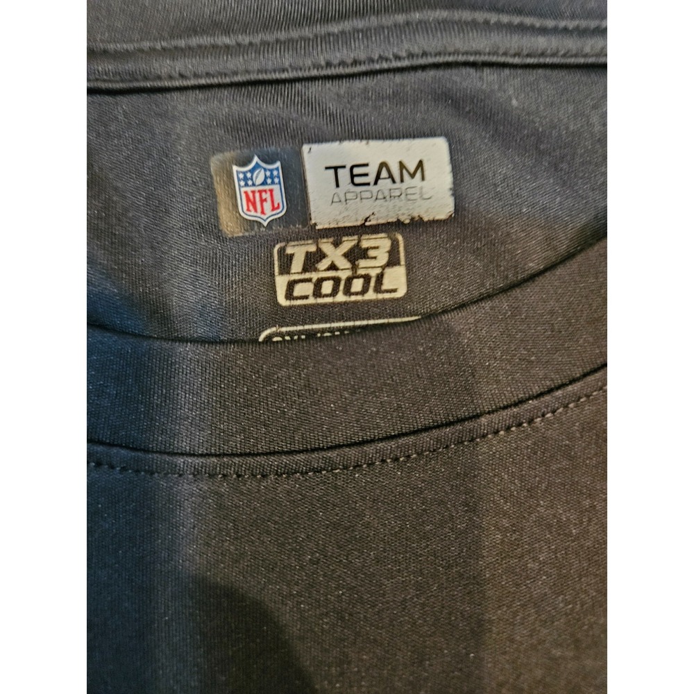 Team Apparel NFL Pittsburgh Steelers Football TShirt TX3 COOL Black 2XL - Picture 6 of 8